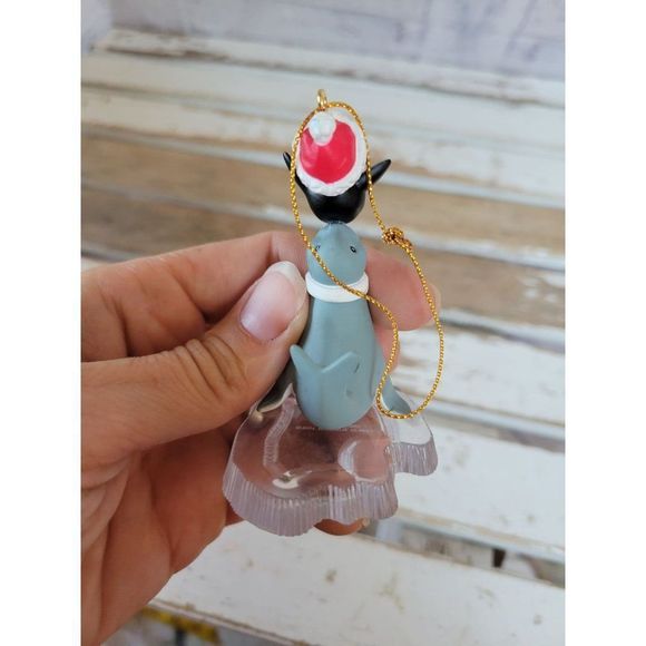 1991 national rennoc seal penguin ornament Xmas as is - Picture 3 of 7